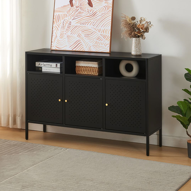 Nordic Style Living Room 3 Door Storage Cabinet